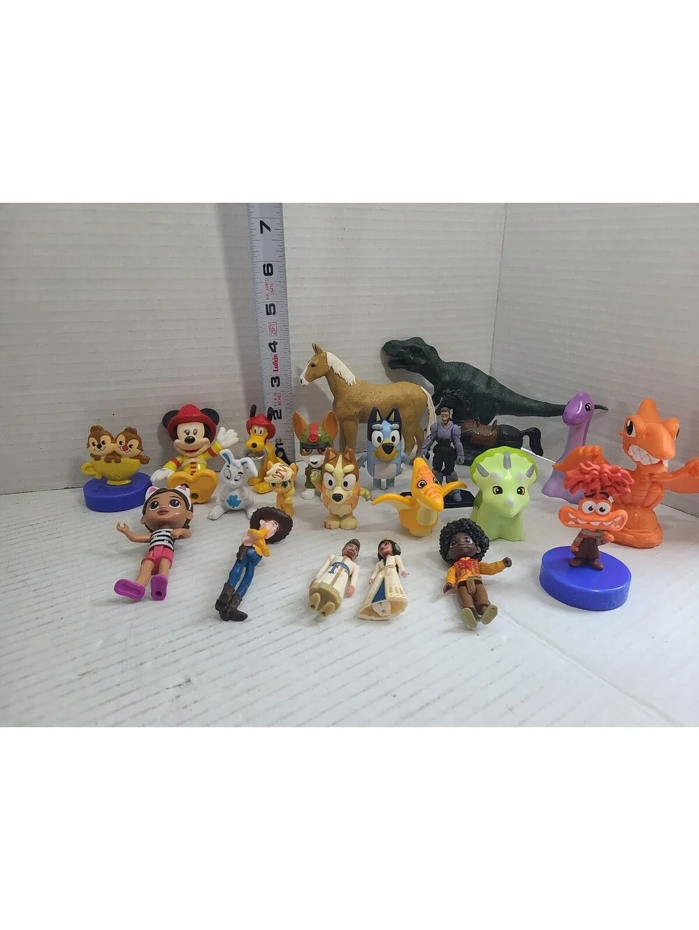 22 Piece Lot of Various Kids Miniature Toys (Disney, McDonalds, Dinosaur, Horse)